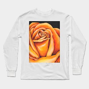 Orange Rose Long Sleeve T-Shirt